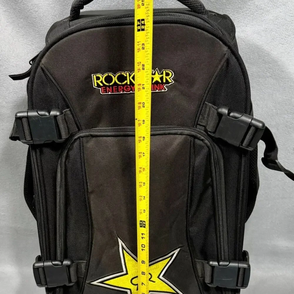 RARE Rockstar Energy Drink Travel Bag Suitcase Luggage w/Wheels